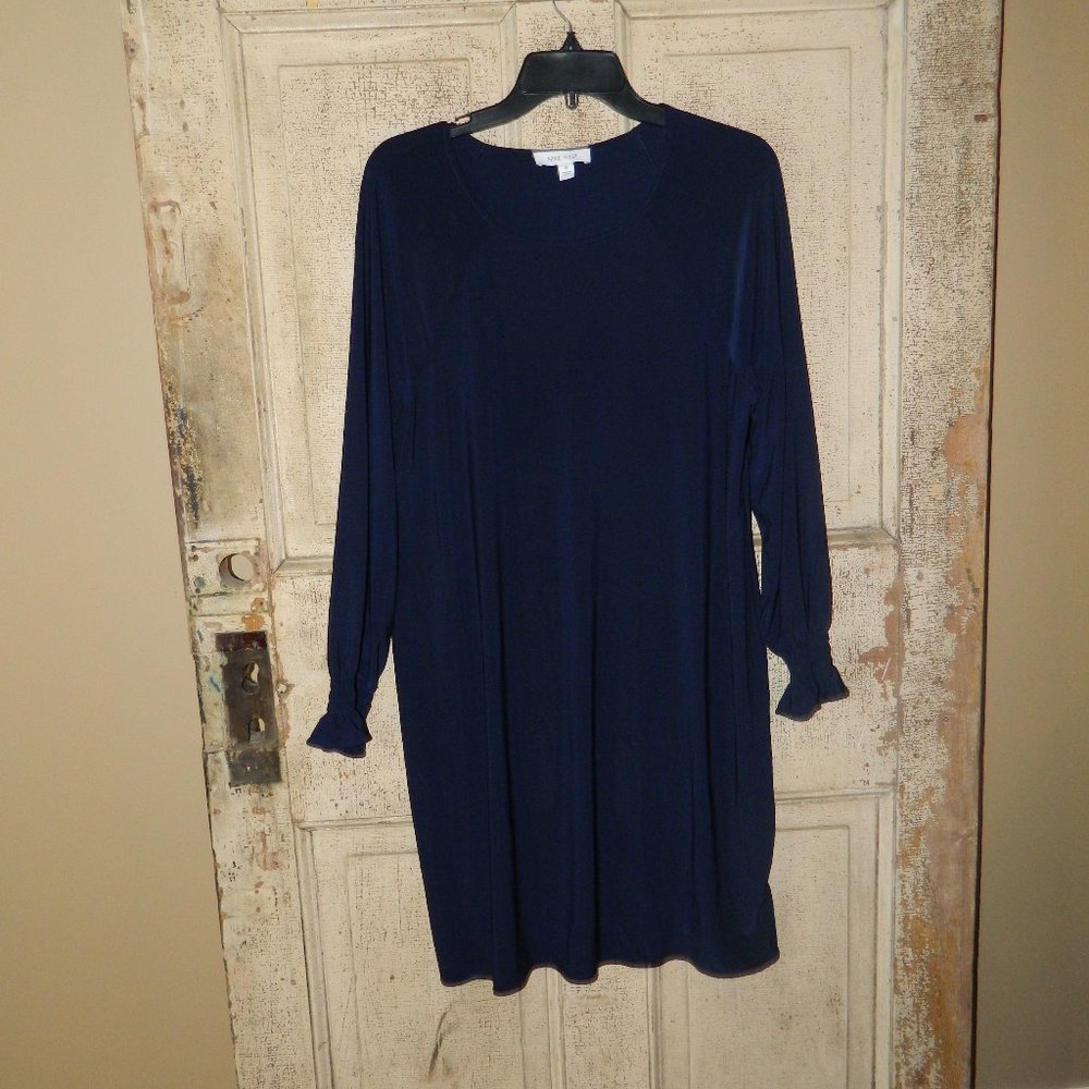 Nine West Smocked Sleeve Dress Size 10 (Y-41)